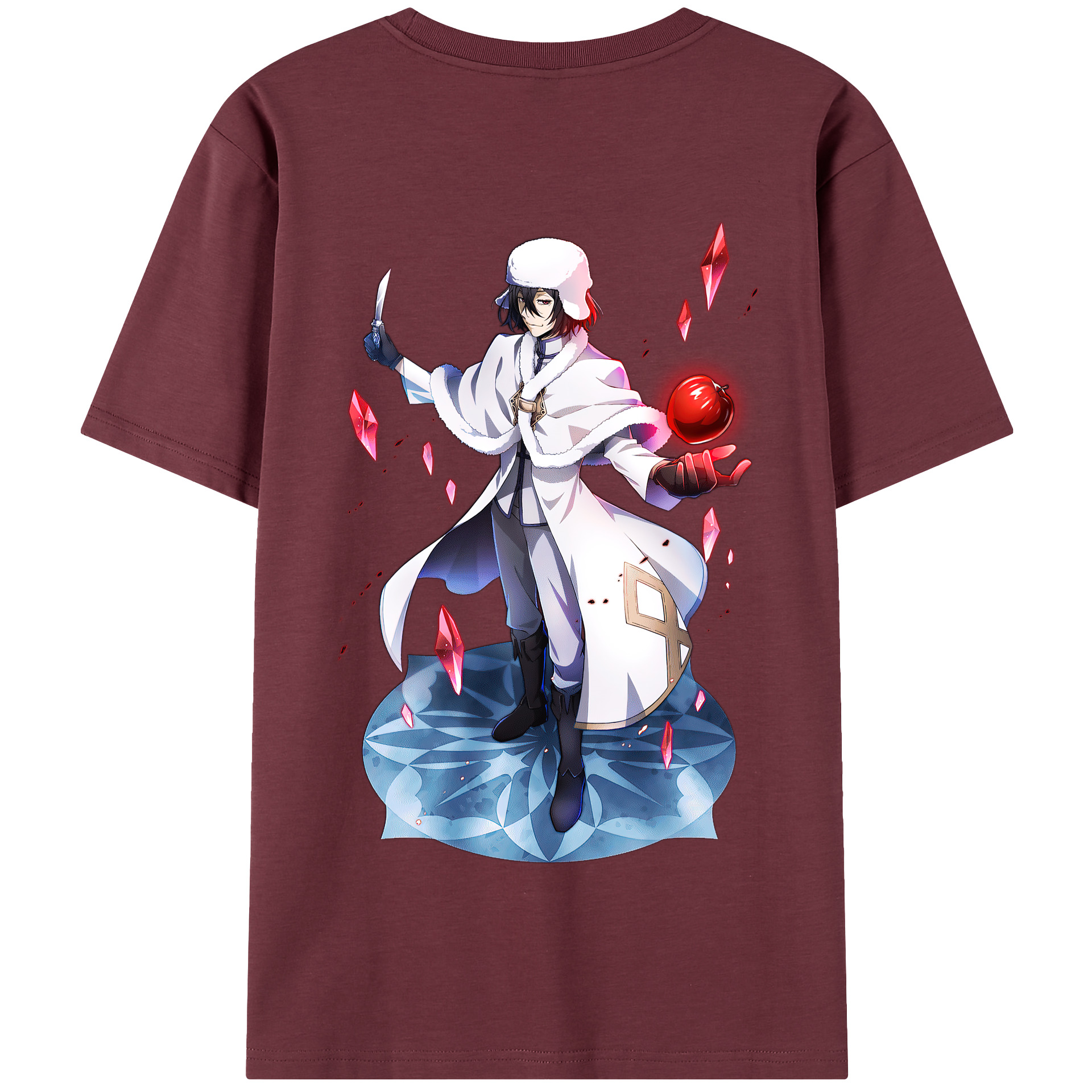 （画像用） 文豪ストレイドッグス Bungo Stray Dogs 綿100％半袖Tシャツ（背面プリント）